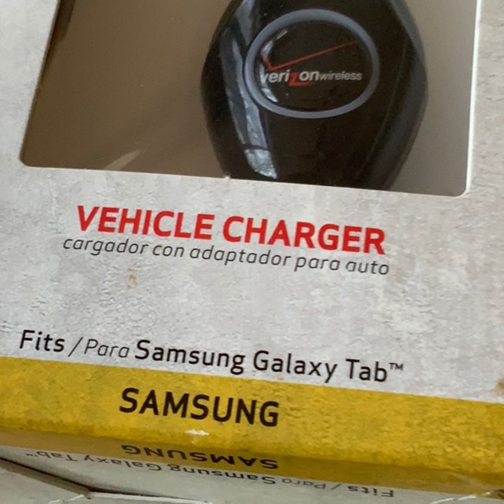 Verizon VEHICLE  CHARGER FIT SAMSUNG GALAXY TABLET